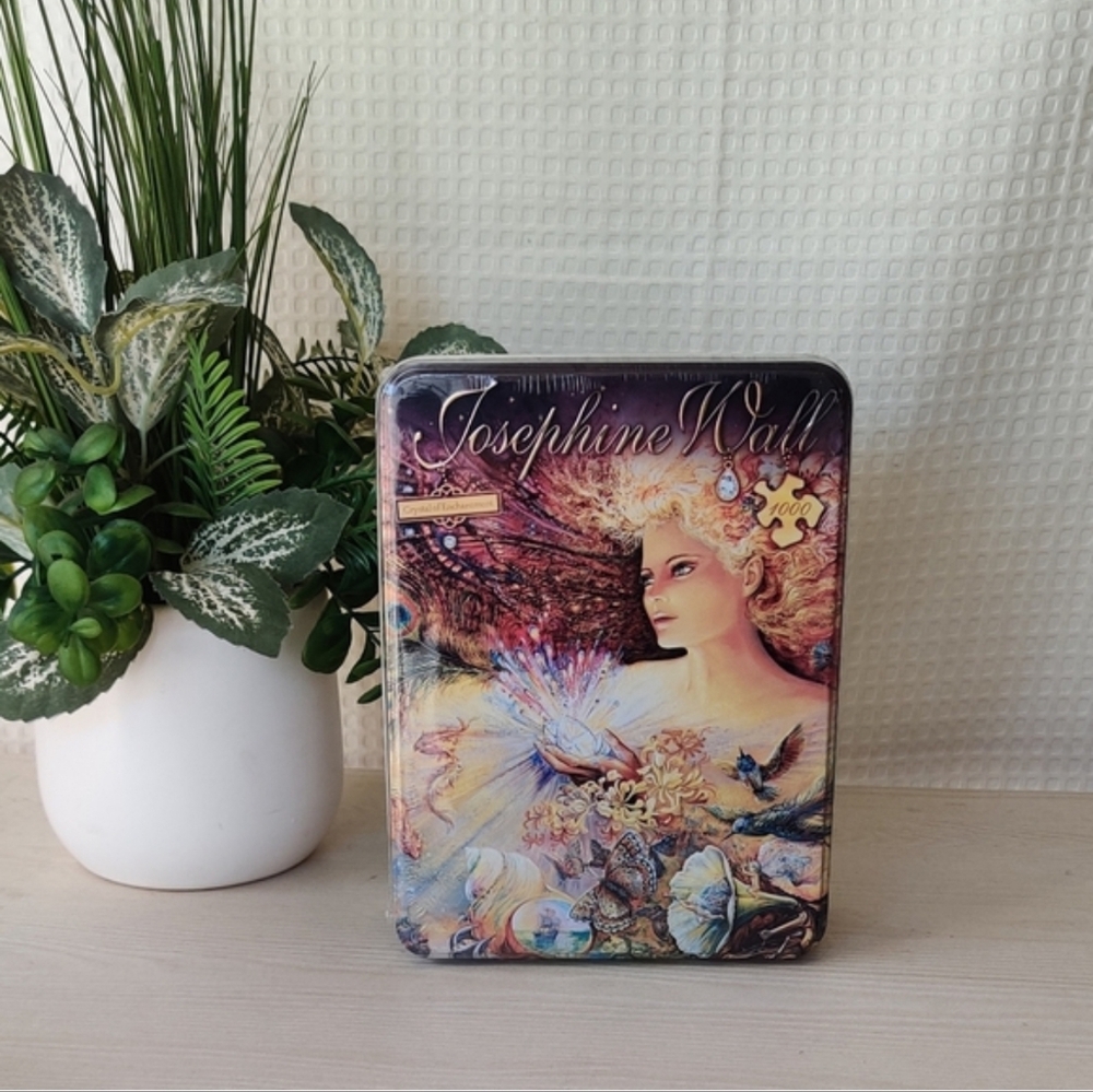 Josephine Wall Crystal Enchantment 1000 Jigsaw Puzzle New, Sealed in Tin Box